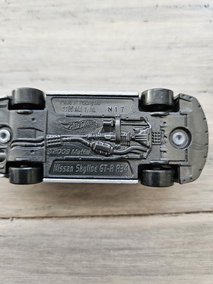 2009 Hot Wheels Loose Nissan Skyline R34 GT-R Silver Fast & Furious | eBay