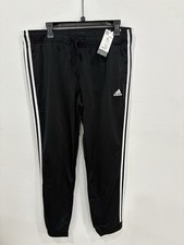 adidas Women s Essentials 3-Stripes Track Pants XL Black H48447 New With Tags
