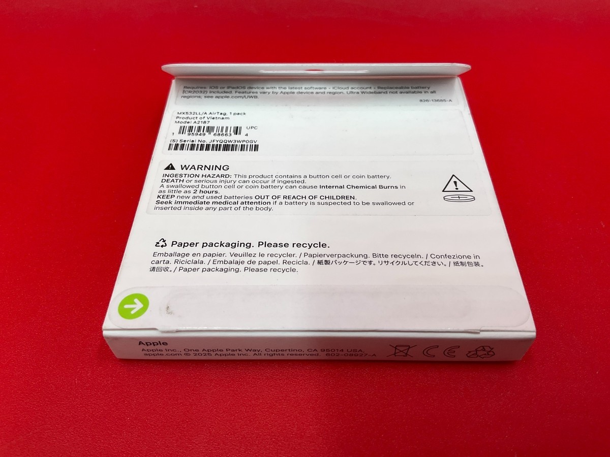 Apple AirTag 1 pack MX532LL/A ✓❤️️✓❤️️ BRAND NEW! SEALED