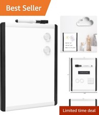 Minimalist Magnetic Whiteboard, 8.5" x 11" for Effortless Note-Taking  Planning