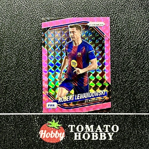 ROBERT LEWANDOWSKI PINK MOSAIC REFRACTOR PANINI PRIZM FIFA 2025-26 BARCELONA