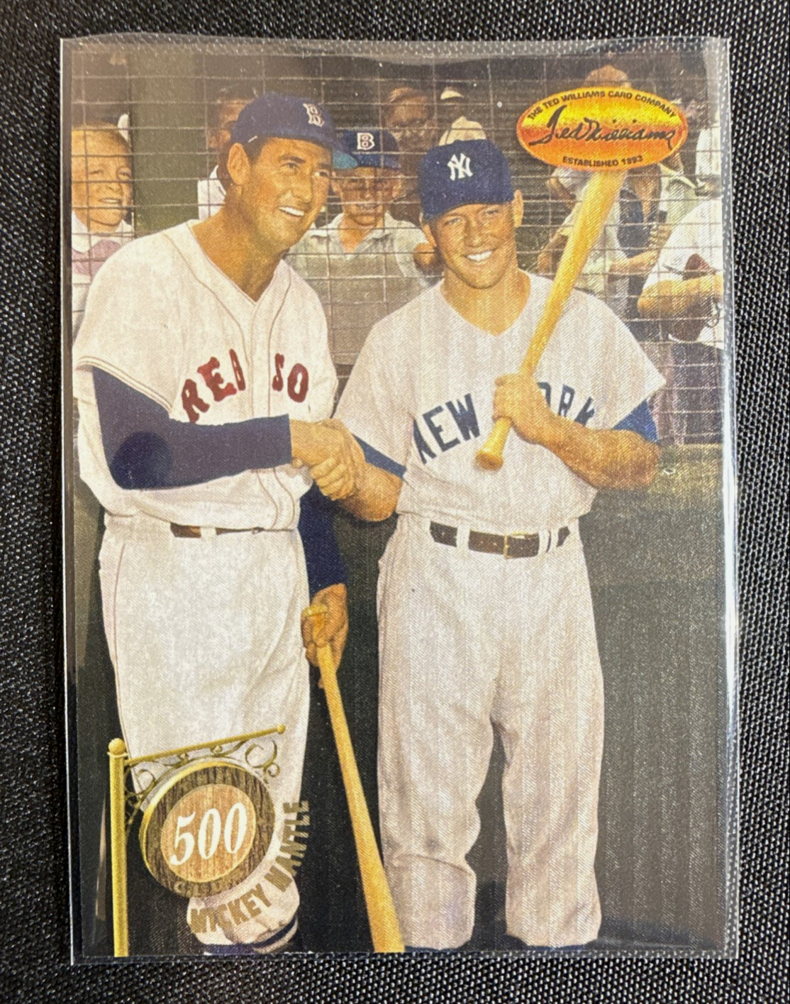 1994 Ted Williams Card Co. - The 500 Club Mickey Mantle, Ted Williams #5C4 GOATS