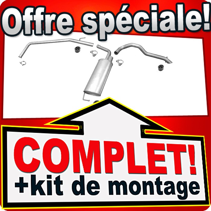 Pot echappement silencieux arriere pour Opel Vivaro CDTI SWB