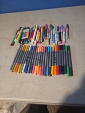 Huge Lot of Over 50 Color Markers  Highlighter All colors