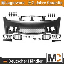 Front Sto�f�nger + Grill Schwarz passt f�r BMW 1er E81 E82 E87 E88 nicht M +ABE