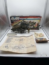 1983 VINTAGE GI JOE DRAGONFLY ASSAULT COPTER WILD BILL COMPLETE WORKING FAIR BOX