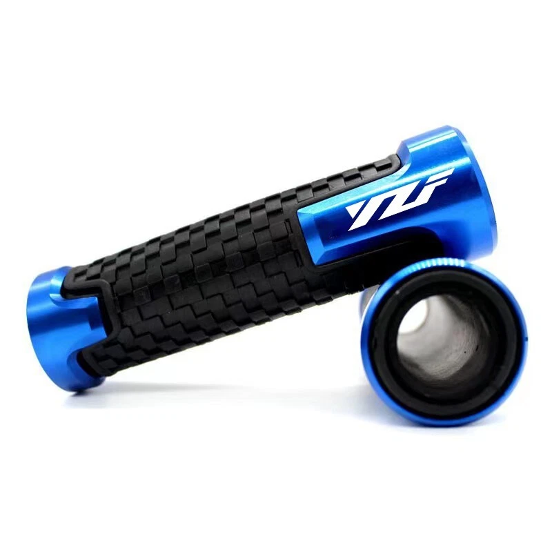 Motorcycle 7/8" 22mm Handle Bar Hand Grips For YAMAHA YZF R1 R3 R6 R7 R9 600R Foto 4 de 4