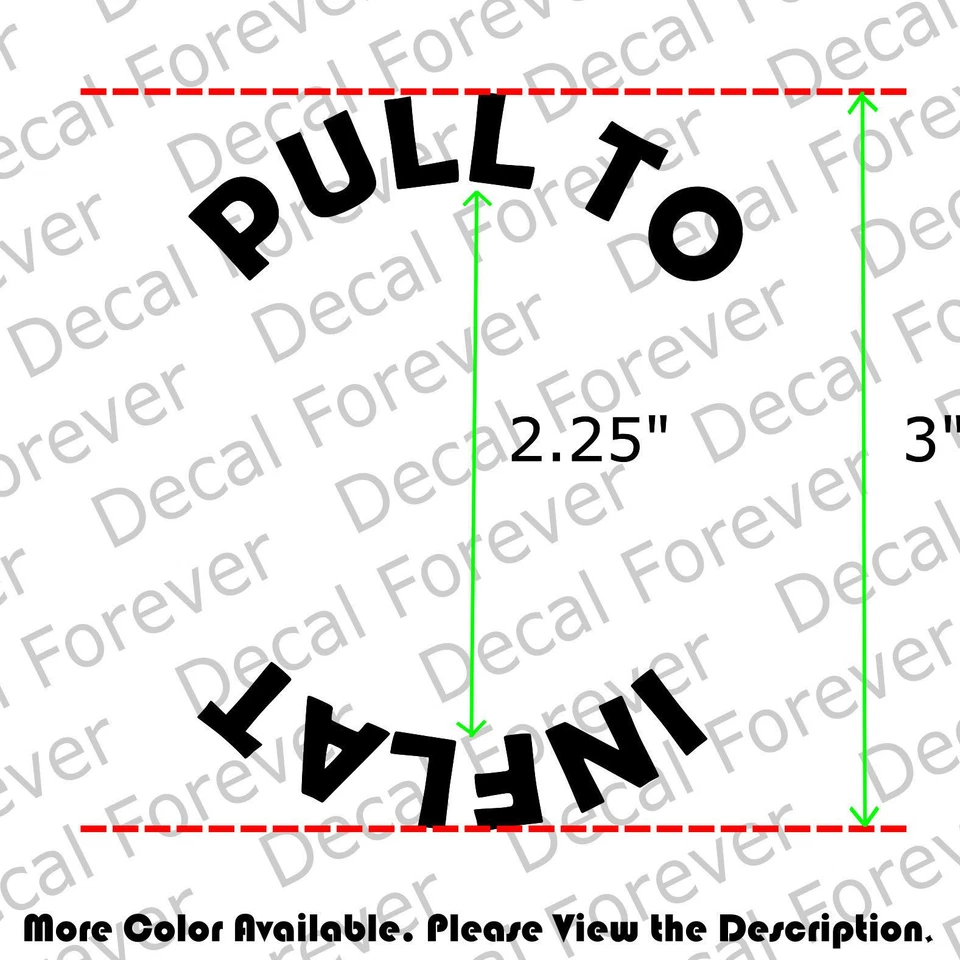 Round PULL TO INFLATE Tow Hook Car Window Vinyl Decal Fits Mini Cooper RC036 Foto 2 de 4