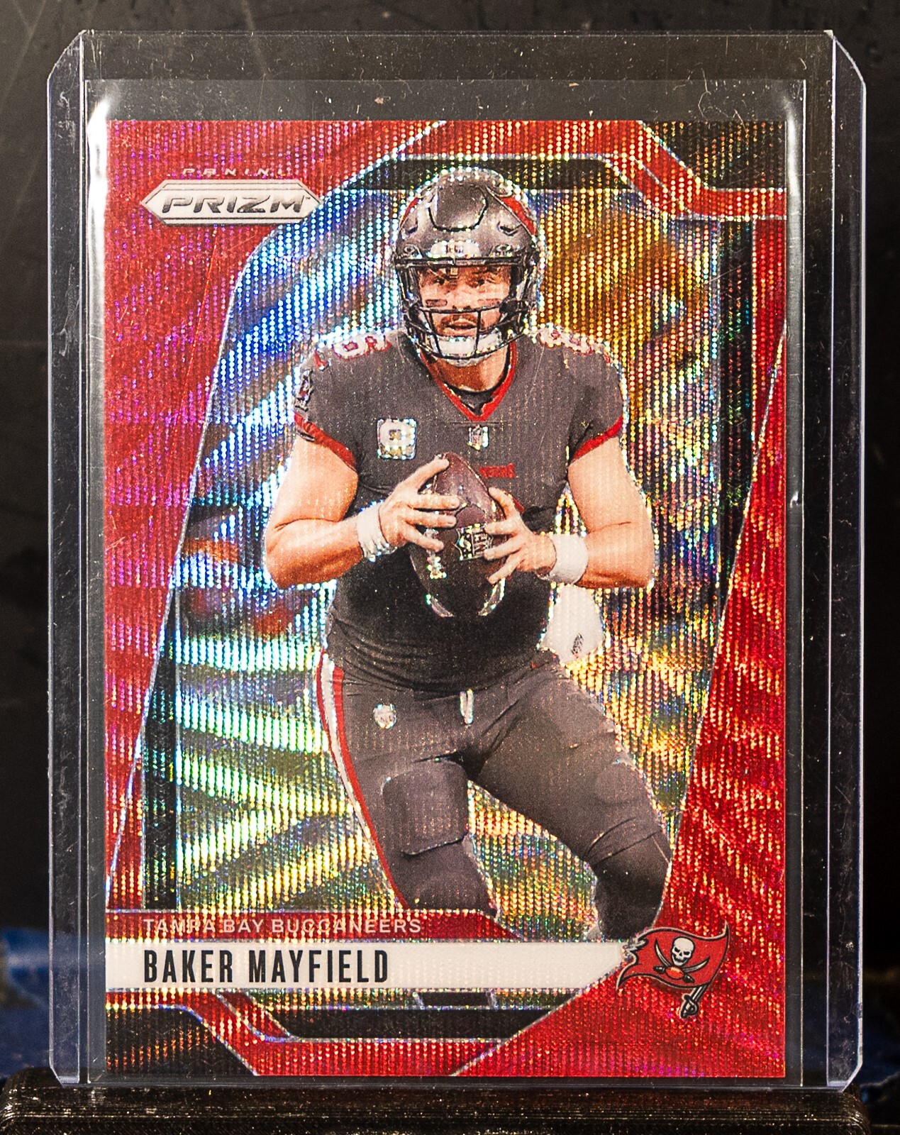 Baker Mayfield 2024 Panini Prizm Red Wave Prizm #028/149