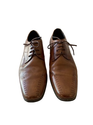Stacy Adams Genuine Leather Brown Dress Shoes Mens SZ 9.5  display picture 1