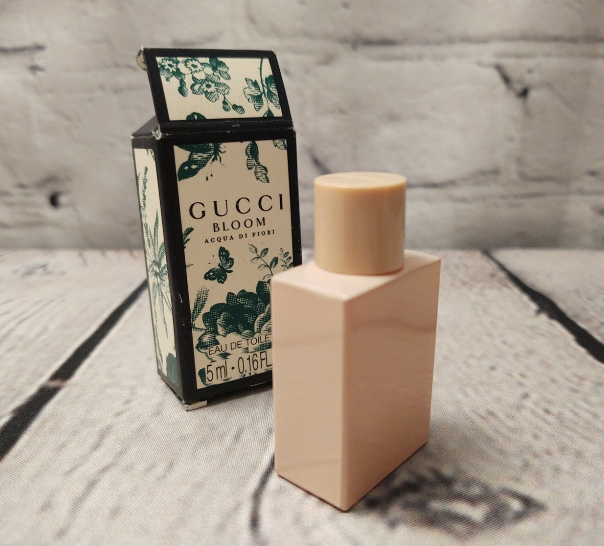新品GUCCI BLOOM ACQUA DI FIORI 50ml Gucci Bloom Acqua di Fiori Eau de Toilette MINIATURE Splash 0.16oz