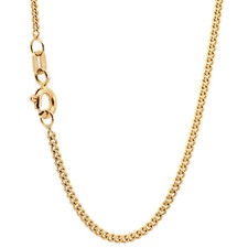 1,7 mm 333 - 8  Karat Gold Halskette Panzerkette massiv Gold