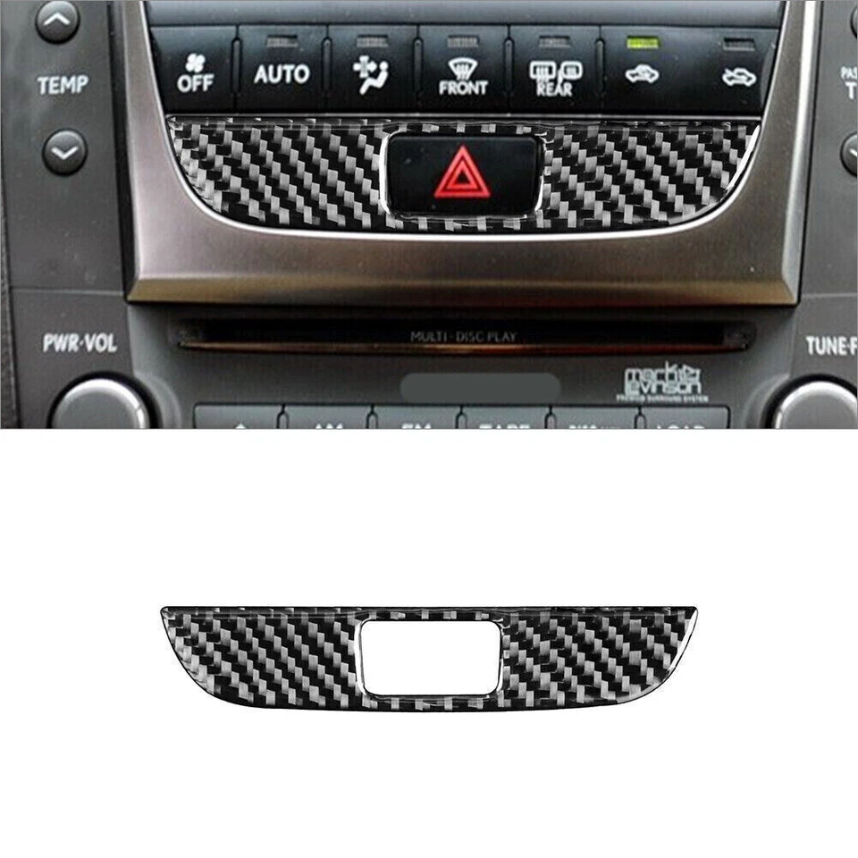 Juego completo de pegatinas para tapicería interior de auto de fibra de carbono para Lexus GS 2006-2011 8* Foto 2 de 4