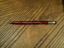 Vintage Scripto Mechanical Pencil  Western Mutual Insurance Co  Des Moines Iowa