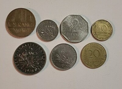 France Coins - Almost Full Set of Pre-Euro French Coins - Read Description 