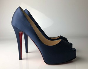 louboutin satin heels