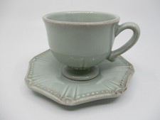 SKYROS ISABELLA ICE BLUE CUP & SAUCER - 3 1/8" 0707I