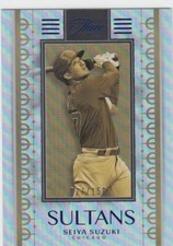 SEIYA SUZUKI /150 THREE AND TWO ROOKIE SULTANS BLUE RC CUTS #23 2022 22 PANINI