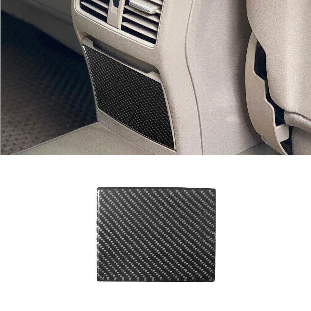 Carbon Fiber Rear Center Console Storage Cover Trim For Mercedes Benz CLA GLA