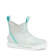 Xtratuf Women's Wheelhouse 6 Inch Ankle Deck Boot - Blue Coho Print