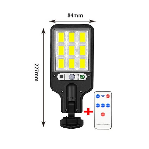 6000W LED Solar Straßenlaterne Bewegungsmelder Sicherheit Außen Gartenlampe - Bild 10 von 23