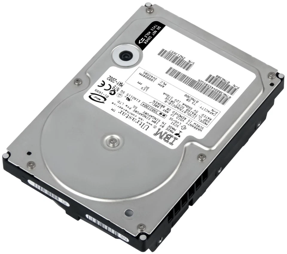 FESTPLATTE IBM 07N6300 73GB 10K 4MB SCSI U160 68-pin IC35L073UWD210-0 3.5'' Zoll - Bild 3 von 3