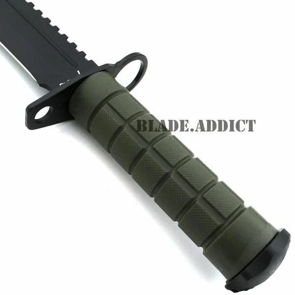 12" Tactical Hunting Rambo Combat Fixed Blade Knife Machete Bowie Survival Kit - Image 3 of 4