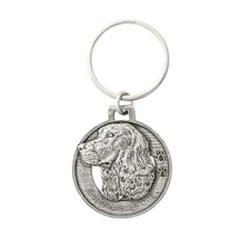 Creative Pewter Designs Springer Spaniel Dog Pewter KeyChain, Key Fob, D172KC