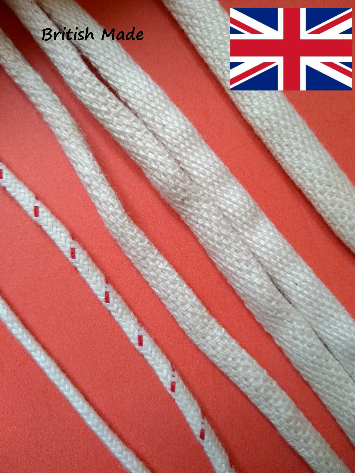 Oil lamp wick rounded cotton many sizes for heaters lamps lanterns