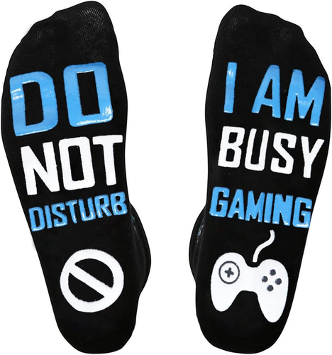Do Not Disturb I'M Gaming Socks Novelty Gamer Socks Funny Christmas Gifts Stocki