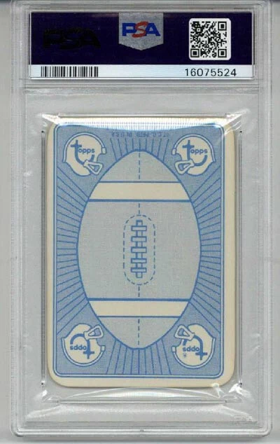 1971 TOPPS GAME CARDS #37 JOHNNY UNITAS CARD BALTIMORE COLTS PSA 7 LOW POP RARE - Image 2 of 2