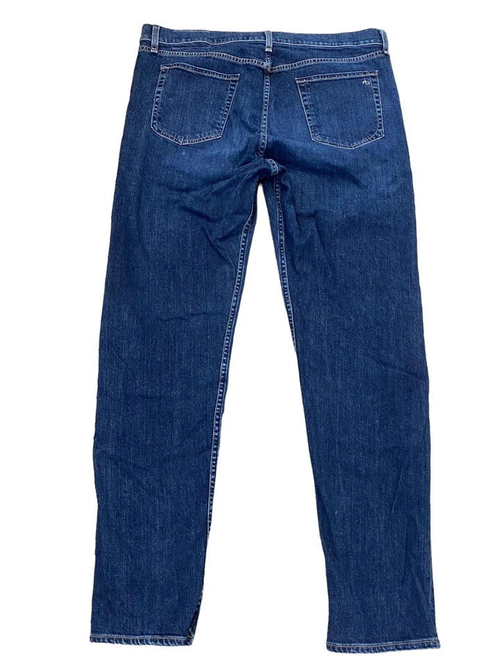 Men’s Rag & Bone Denim Jeans Standard Issue Slim Leg Button Fly 38 X 32.5 - Image 4 of 4