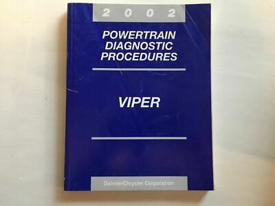 2002 Dodge Viper Powertrain Diagnostic Procedures Manual - BB1