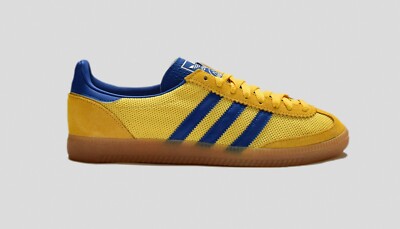 ADIDAS MALMO NET SPZL YELLOW/BLUE SIZE UK 9 9.5 SPEZIAL RARE