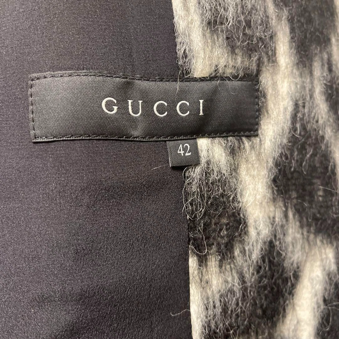 Autentico cappotto Gucci vintage cotone alpaca mohair lana nylon taglia 42