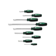 SK Hand Tools 86007 - 9 Pc Cushion Grip Combination Screwdriver Set - USA MADE!