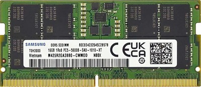 チ*ク様 SAMSUNG DDR5 16GB SODIMM 1個 Samsung 16GB DDR5 5600MHz PC5-44800 CL46 SODIMM 1Rx8 Single Rank