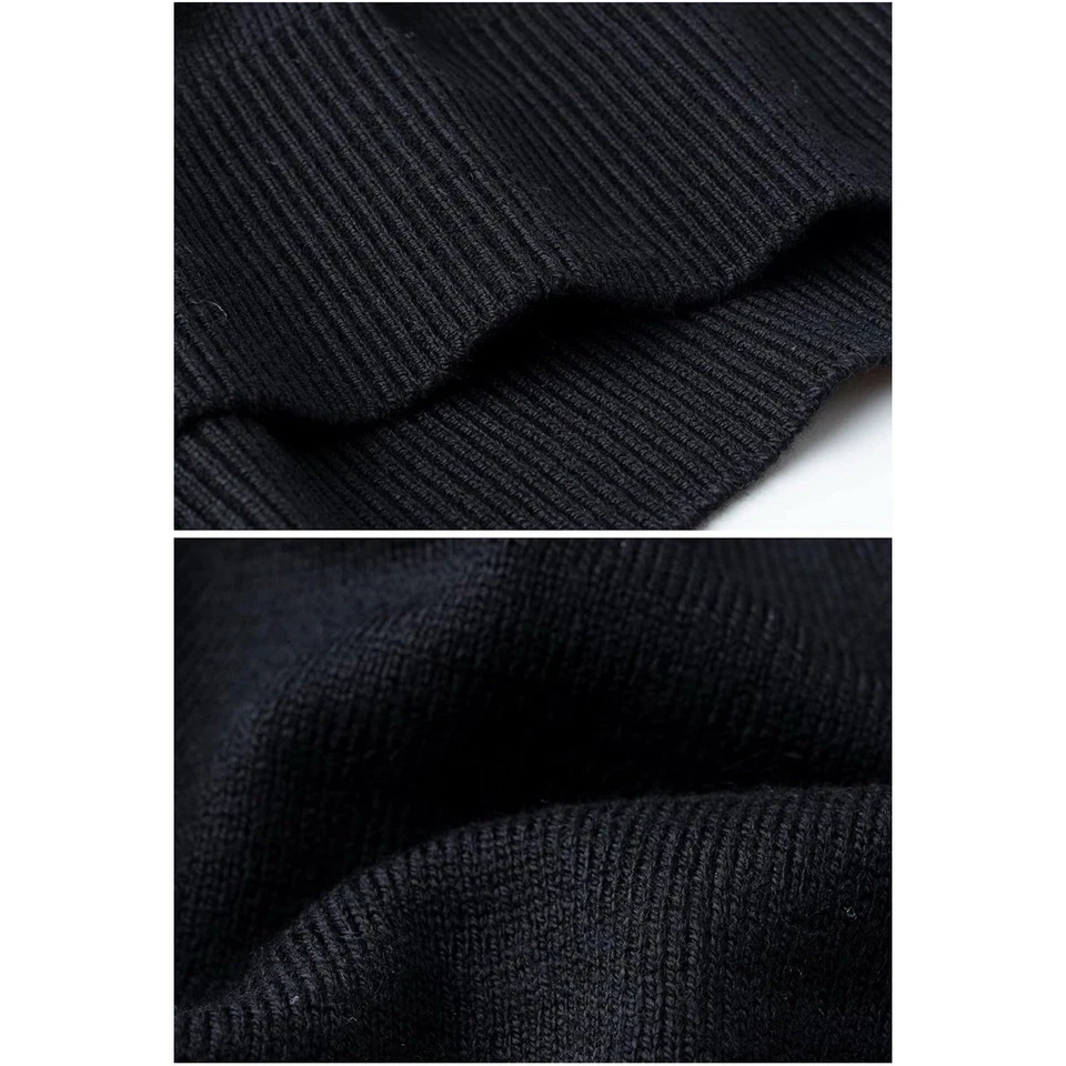 Colete Suéter Masculino Turnbury Buttons PRETO Tamanho XL ALTO Extra Fino Lã Merino GOLA V - Imagem 3 de 3