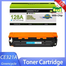 1PK CE321A Toner Cartridge Fits for HP Color LaserJet Pro 128A CP1525N CP1525NW