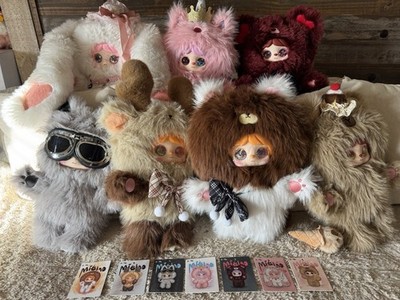 Mielno Collectible Bear Plush Dolls Set NEW w/ 2 SECRETS