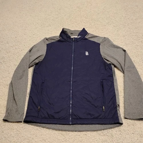 KJUS Retention Jacket Mens 52 Large Blue Full Zip Performance Golf Walk Preppy - product listing photo