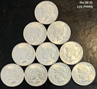 Gorgeous Half Roll Lot 1928 S Peace Dollars, Exceptional Luster, CH/AU/BU Set