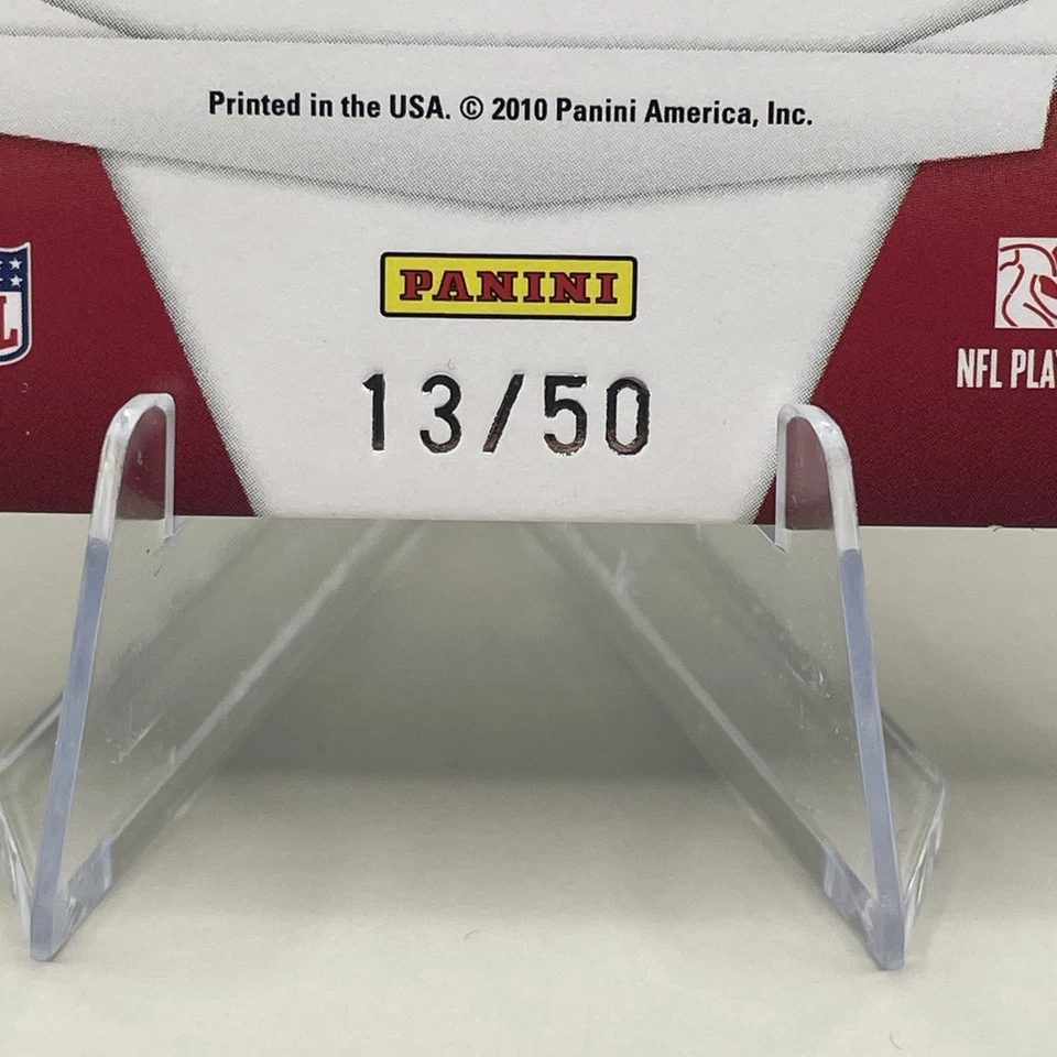 Espejo azul #285 Gerald McCoy RC 13/50 2010 certificado Panini ~ Tampa Bay Foto 4 de 4