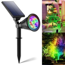 Solar Spot Lights LED Outdoor Garden Pathway Lawn Stake Lamp Landscape Decor
