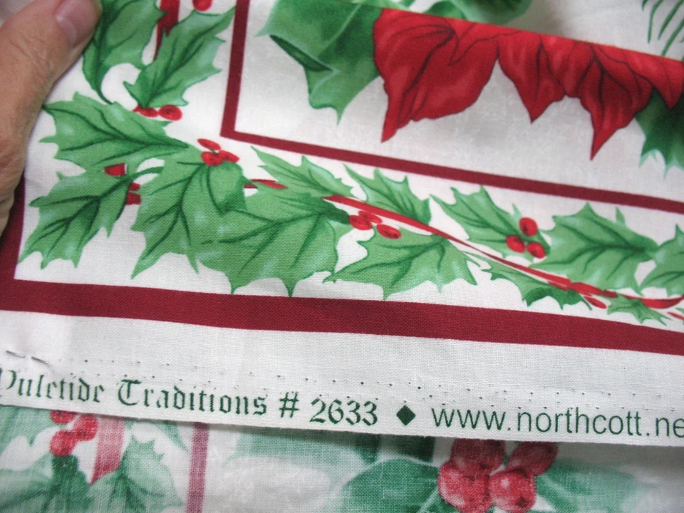 Yuletide Traditions #2633 PAINEL DE PORTA DE TECIDO Grinalda de Natal 36X45" Northcott - Imagem 3 de 4