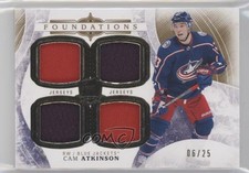 2017-18 Upper Deck The Cup Cup Foundations Jerseys 6/25 Cam Atkinson #F-CA 4p5