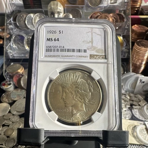 1926 Peace Dollar $1 Silver Coin NGC MS 64 Philadelphia Certified