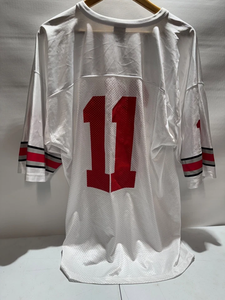Camiseta blanca firmada por el equipo Ohio State Buckeyes 2014 #11 Elliot Washington talla XXL Foto 2 de 4