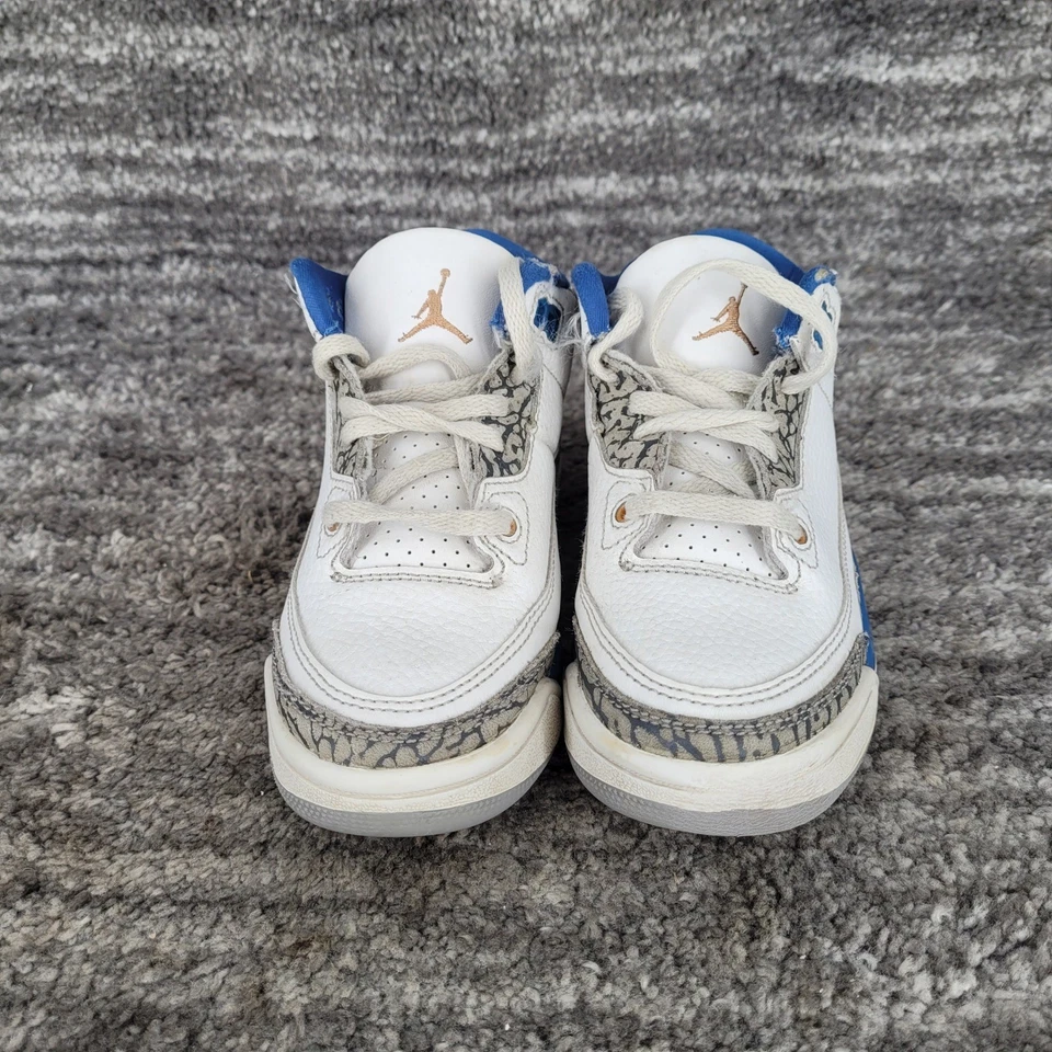 Jordan 3 Retro TD Niño Pequeño Talla 6C Washington Wizards Tenis DM0966-148 Foto 3 de 4