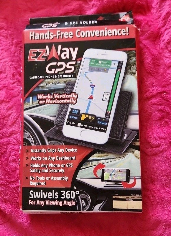 EZ Way GPS Dashboard Phone GPS Holder Clip Attachment Mount - As Seen on TV